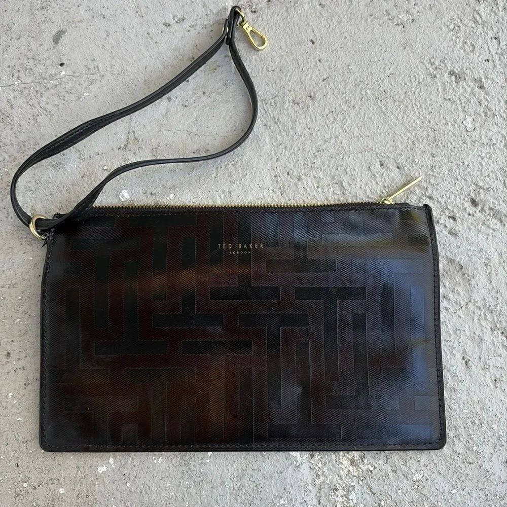 Ted Baker Black Geometric pouch